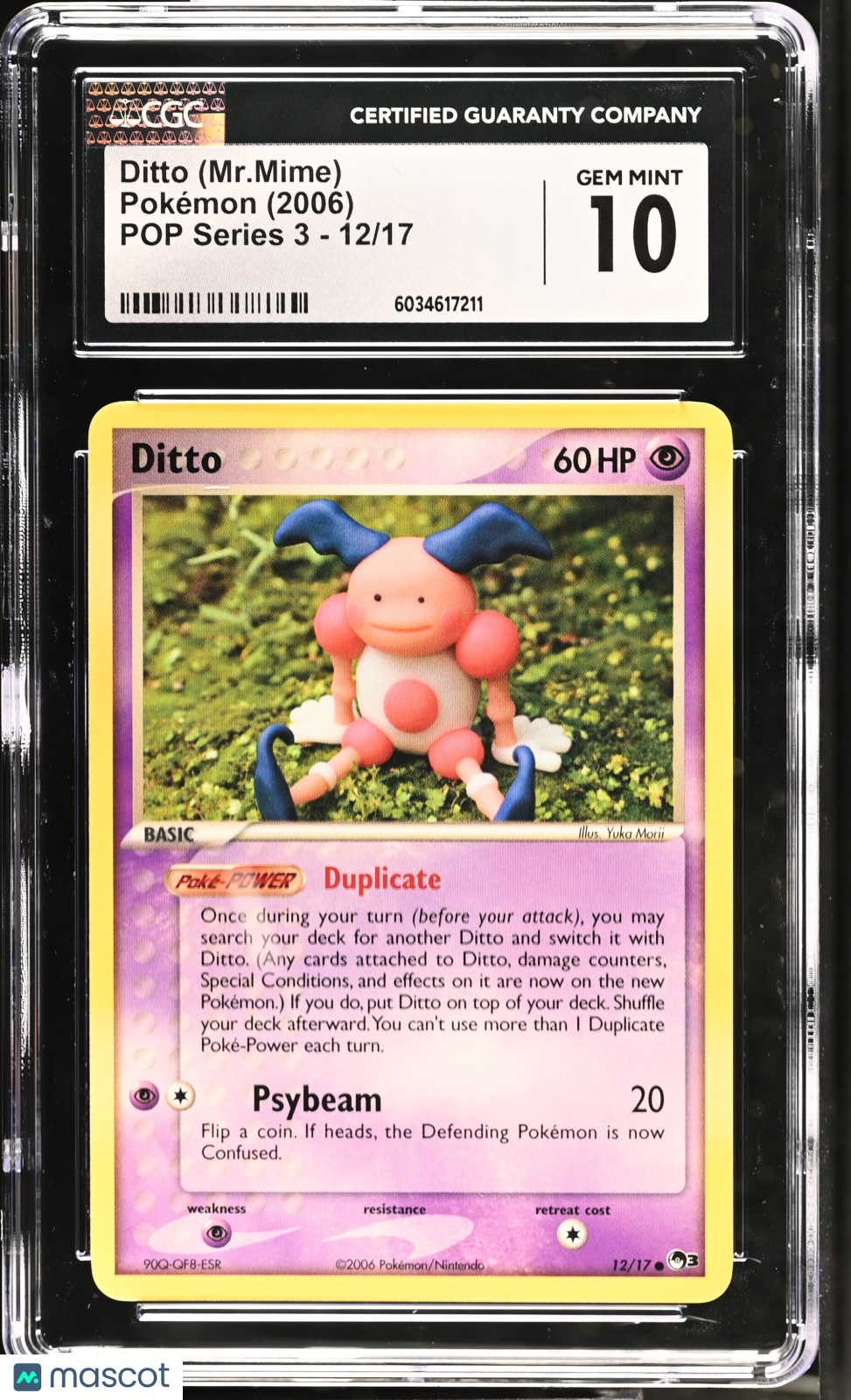 2006 Pokemon Ditto (Mr.Mime) #12/17 CGC 10