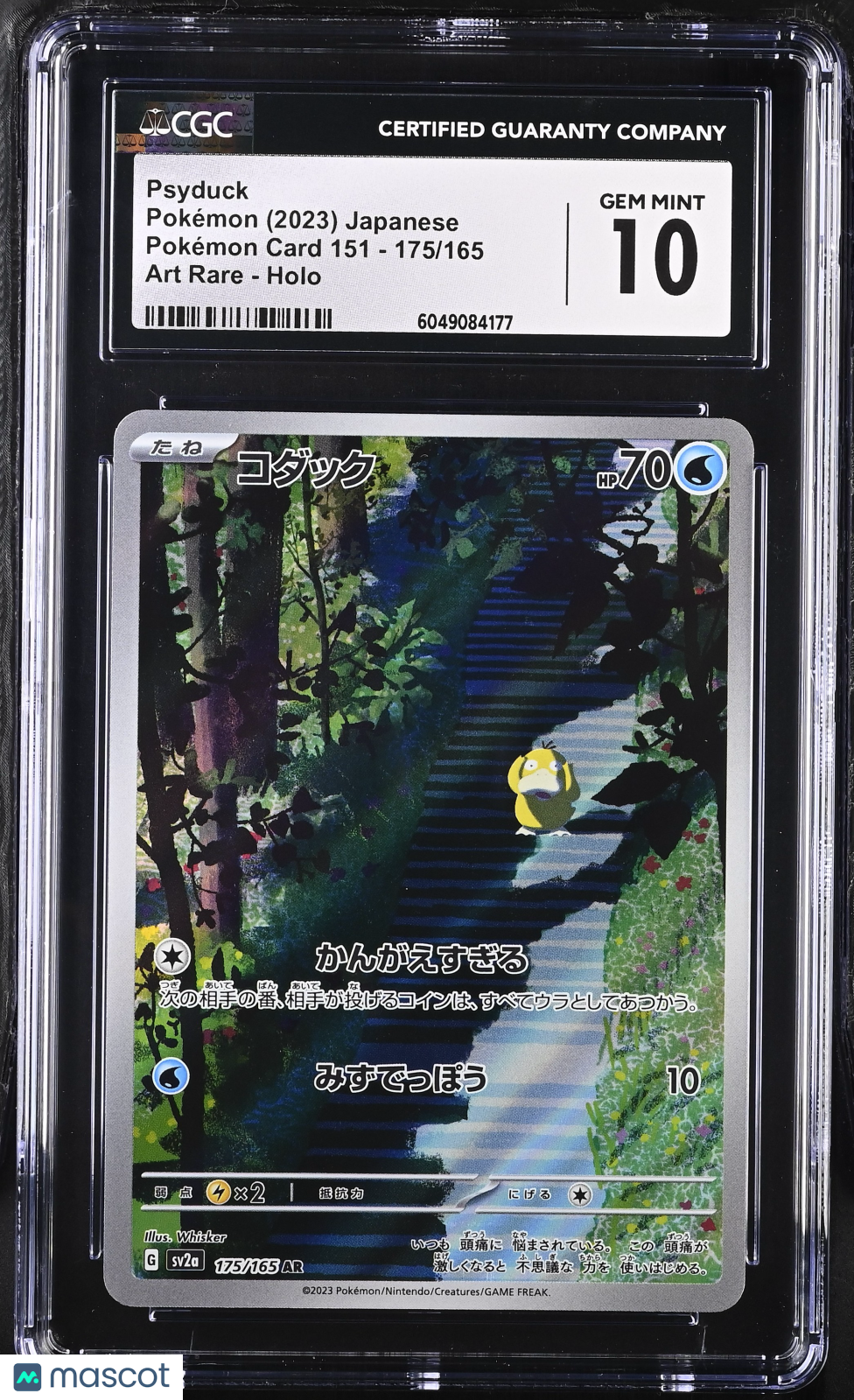 2023 Pokemon Psyduck #175/165 Japanese Art Rare CGC 10