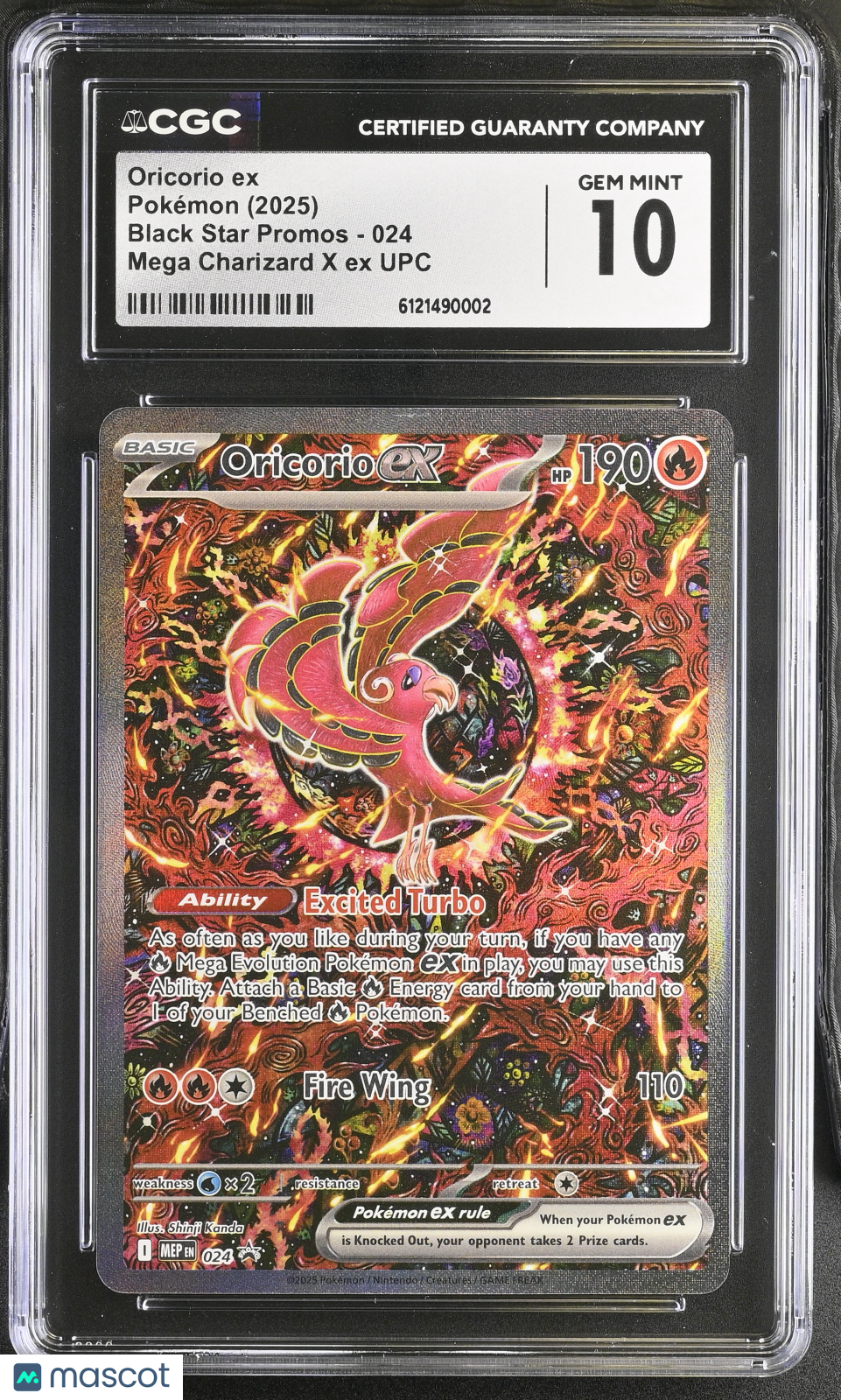 2025 Pokemon Oricorio ex #024 CGC 10