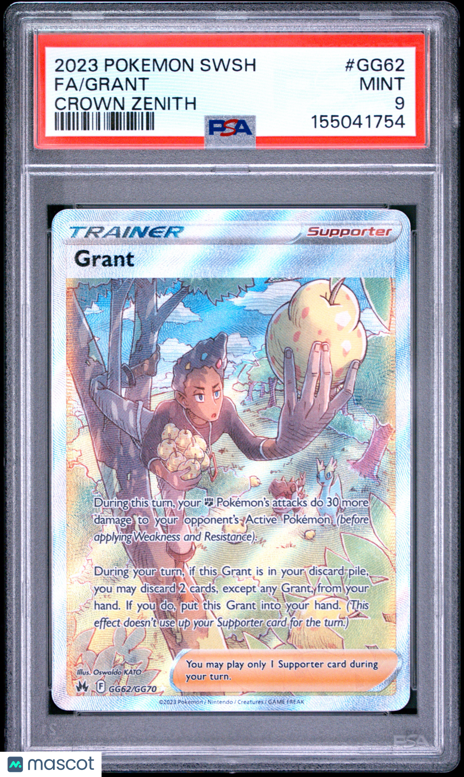 2023 Pokemon Sword And Shield Crown Zenith Grant #GG62 Crown Zenith Fa PSA 9