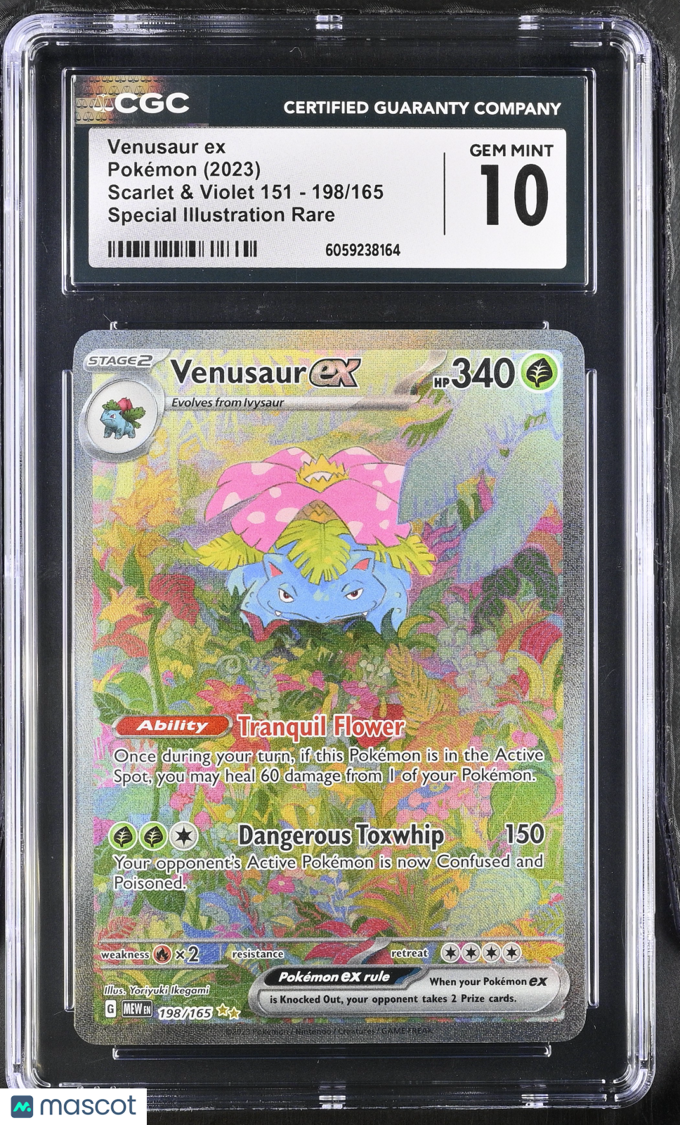 2023 Pokemon Venusaur ex #198/165 Special Illustration Rare CGC 10