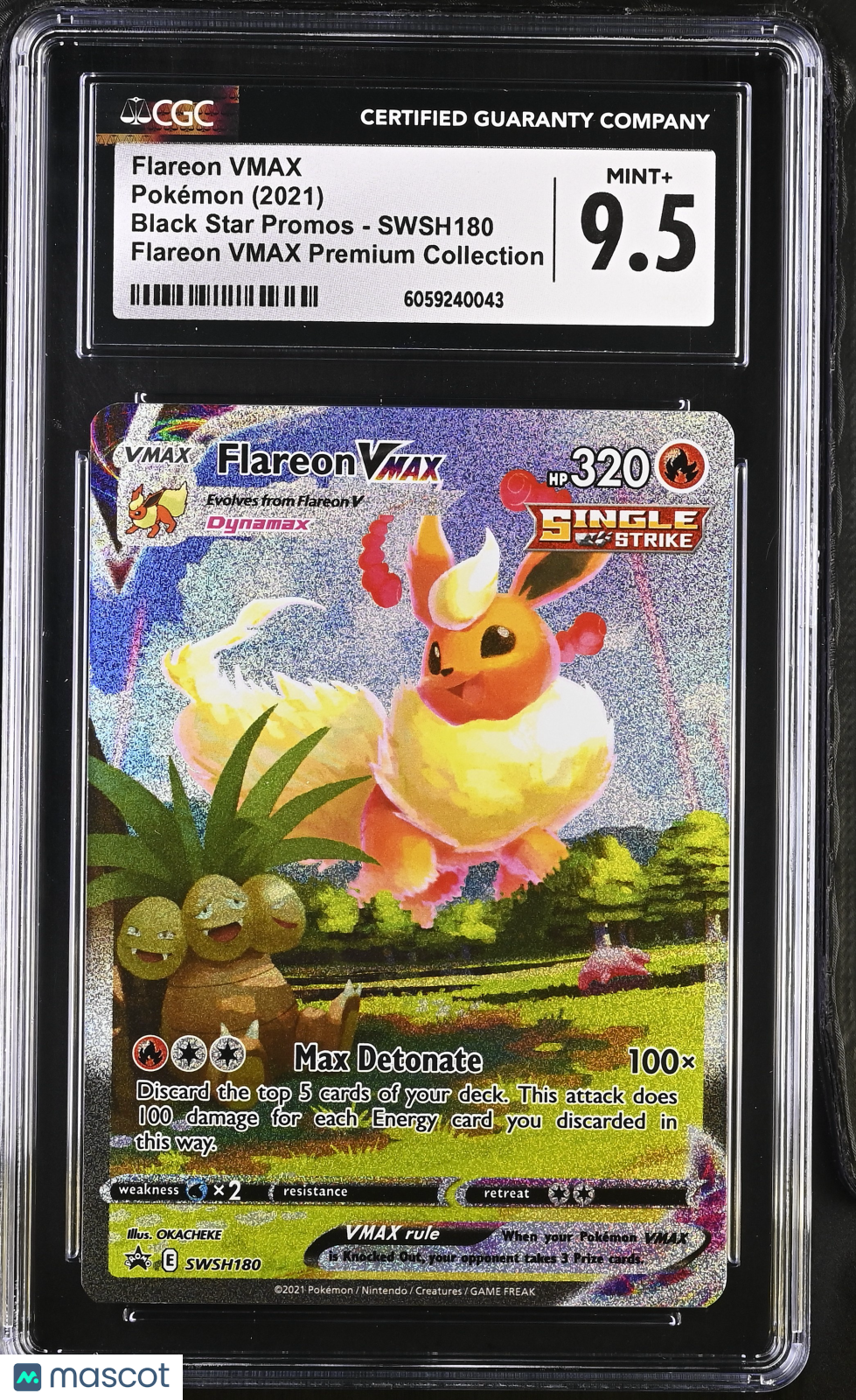 2021 Pokemon Flareon VMAX #SWSH180 CGC 9.5