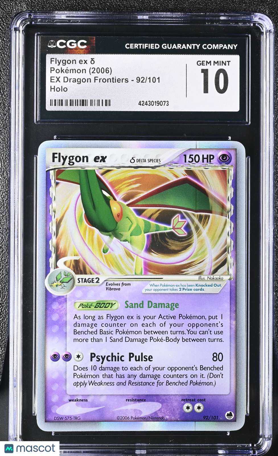2006 Pokemon Flygon ex δ #92/101 CGC 10