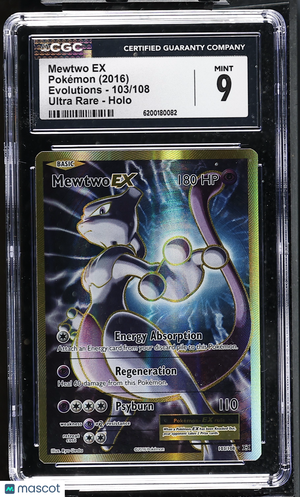 2016 Pokemon Mewtwo EX #103/108 Ultra Rare CGC 9