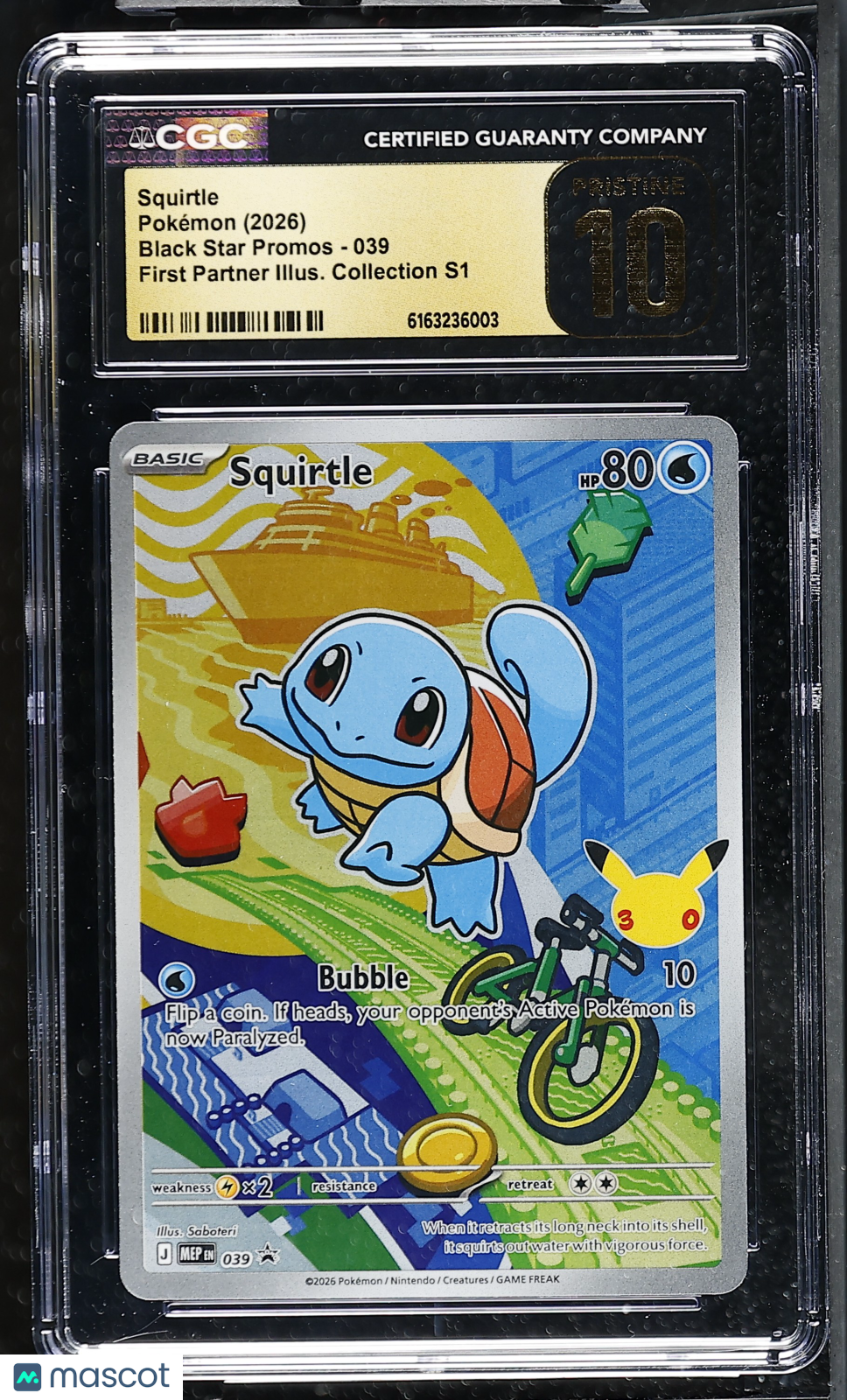 2026 Pokemon Squirtle #039 CGC 10