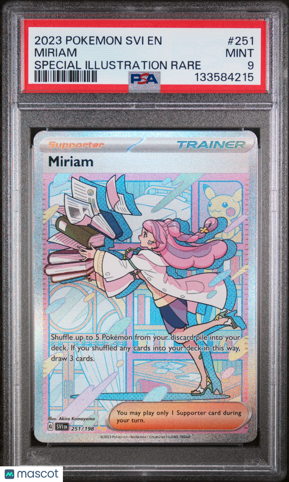2023 Pokemon Svi EN-Scarlet & Violet Miriam #251 Special Illustration Rare PSA 9