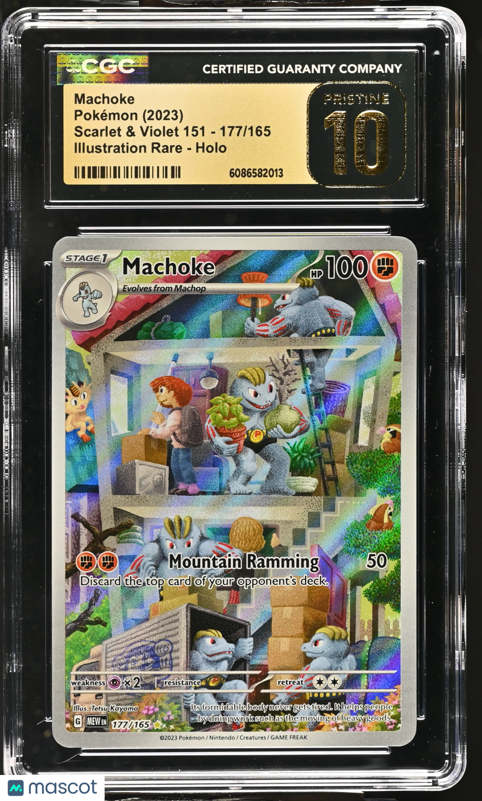 2023 Pokemon Machoke #177/165 Illustration Rare CGC 10