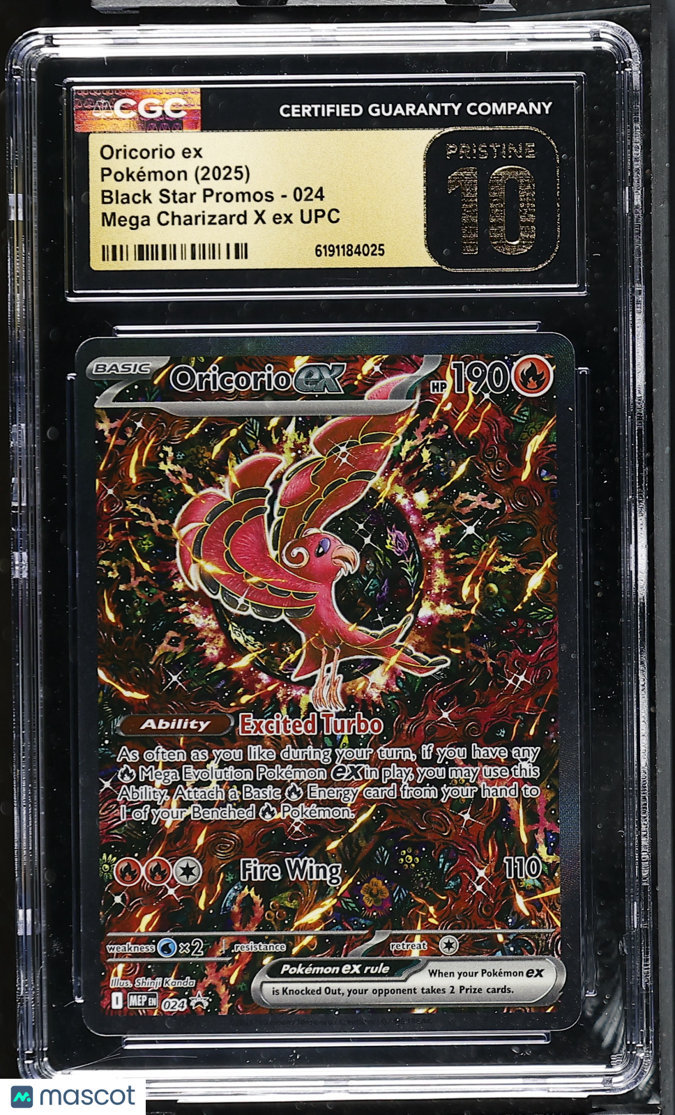 2025 Pokemon Oricorio ex #024 CGC 10