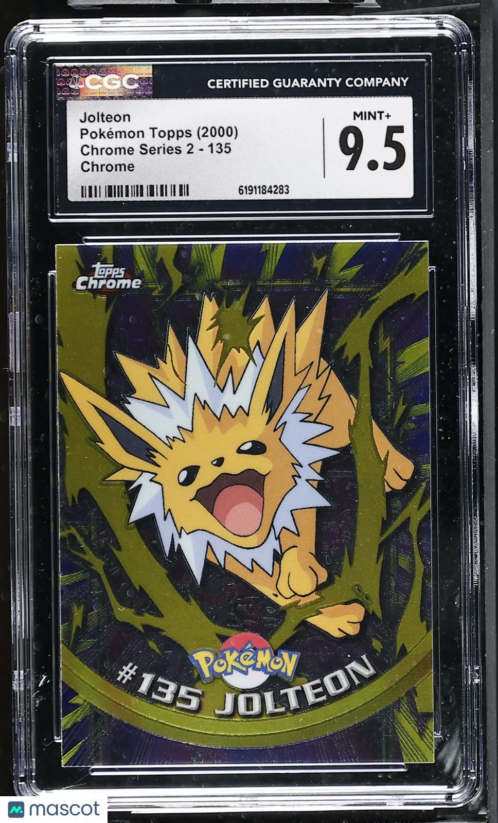 2000 Topps Chrome Series 2 Jolteon #135 Chrome CGC 9.5
