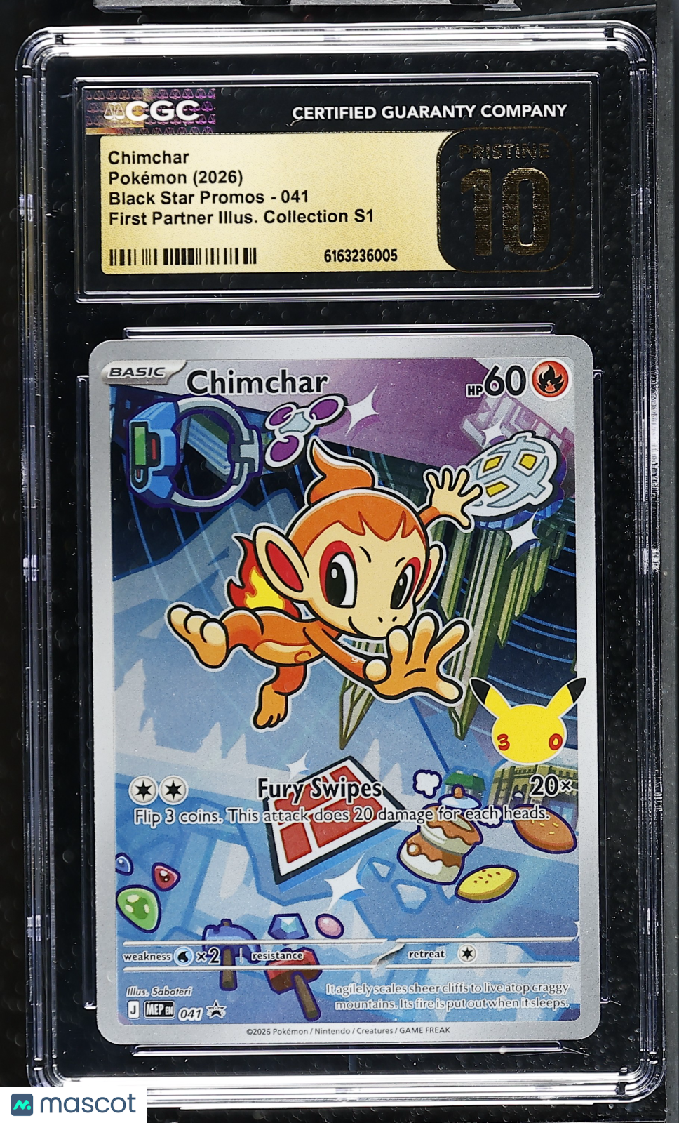 2026 Pokemon Chimchar #041 CGC 10
