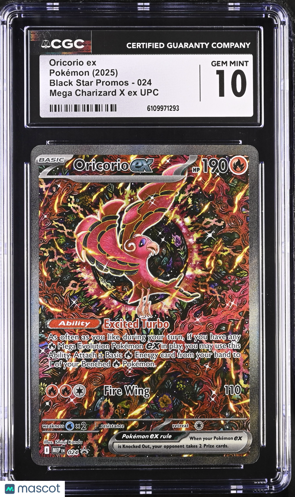 2025 Pokemon Oricorio ex #024 CGC 10