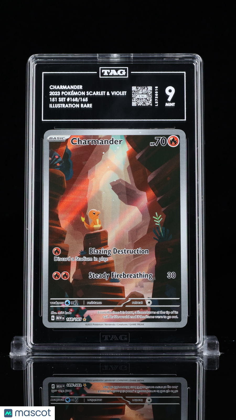 2023 Pokemon Charmander #168/165 TAG 9