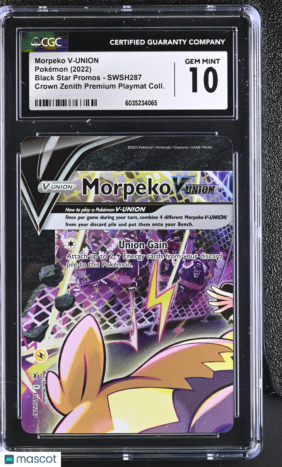 2022 Pokemon Morpeko V-UNION #SWSH287 CGC 10