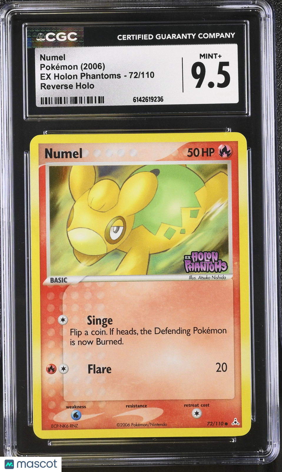 2006 Pokemon Numel #72/110 72/110 CGC 9.5
