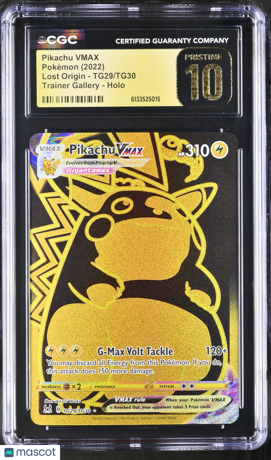2022 Pokemon Pikachu VMAX #TG29/TG30 CGC 10 – MoBrosTC