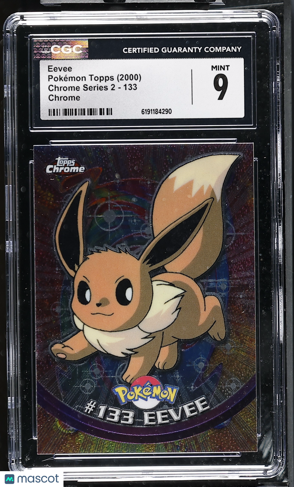 2000 Topps Chrome Series 2 Eevee #133 Chrome CGC 9