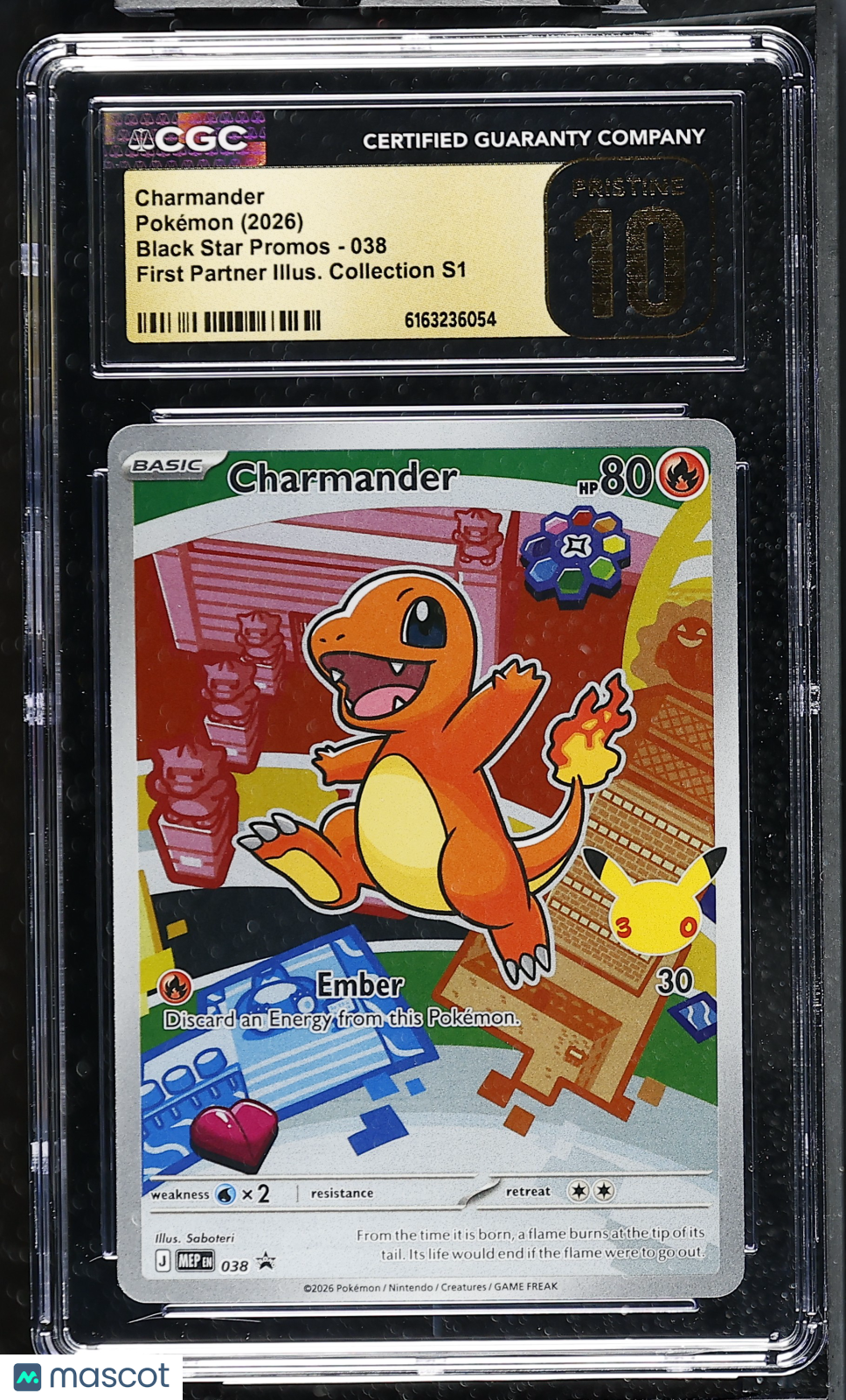 2026 Pokemon Charmander #038 CGC 10