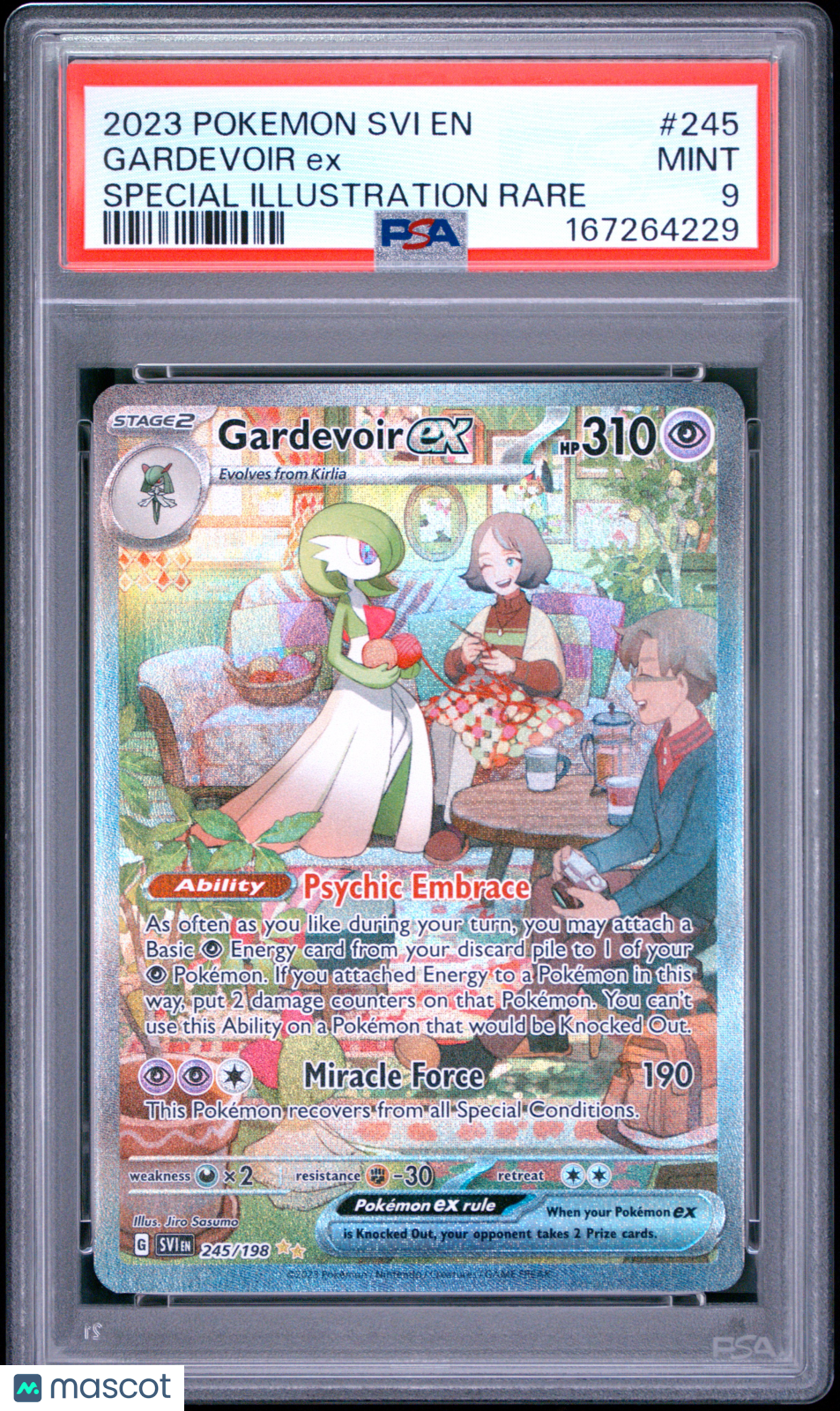 2023 Pokemon Svi EN-Scarlet & Violet Gardevoir EX #245 Special Illustration Rare PSA 9