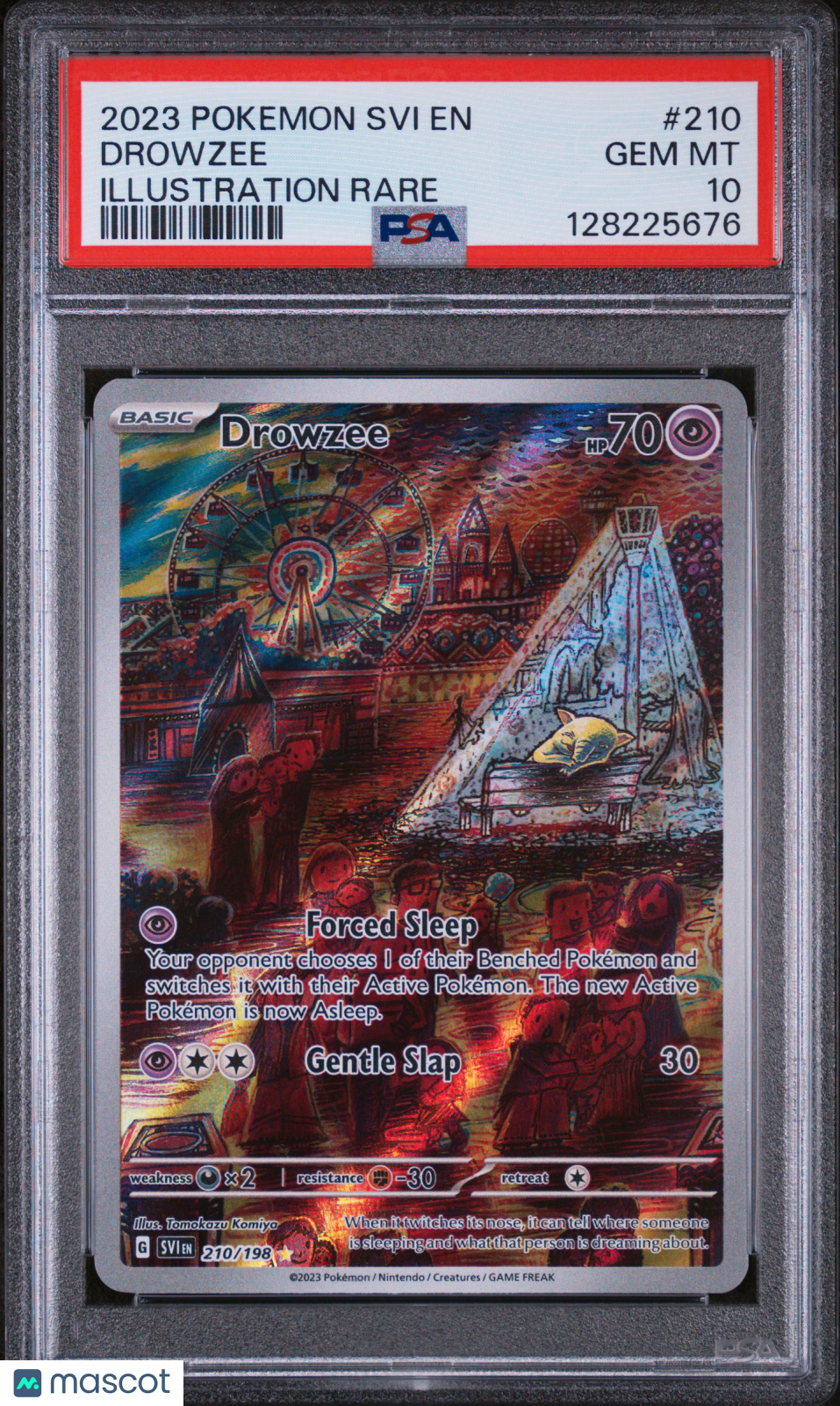 2023 Pokemon Svi EN-Scarlet & Violet Drowzee #210 Illustration Rare PSA 10