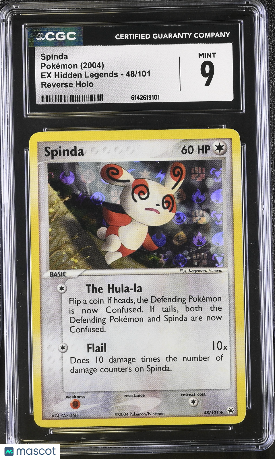 2004 Pokemon Spinda #48/101 48/101 CGC 9