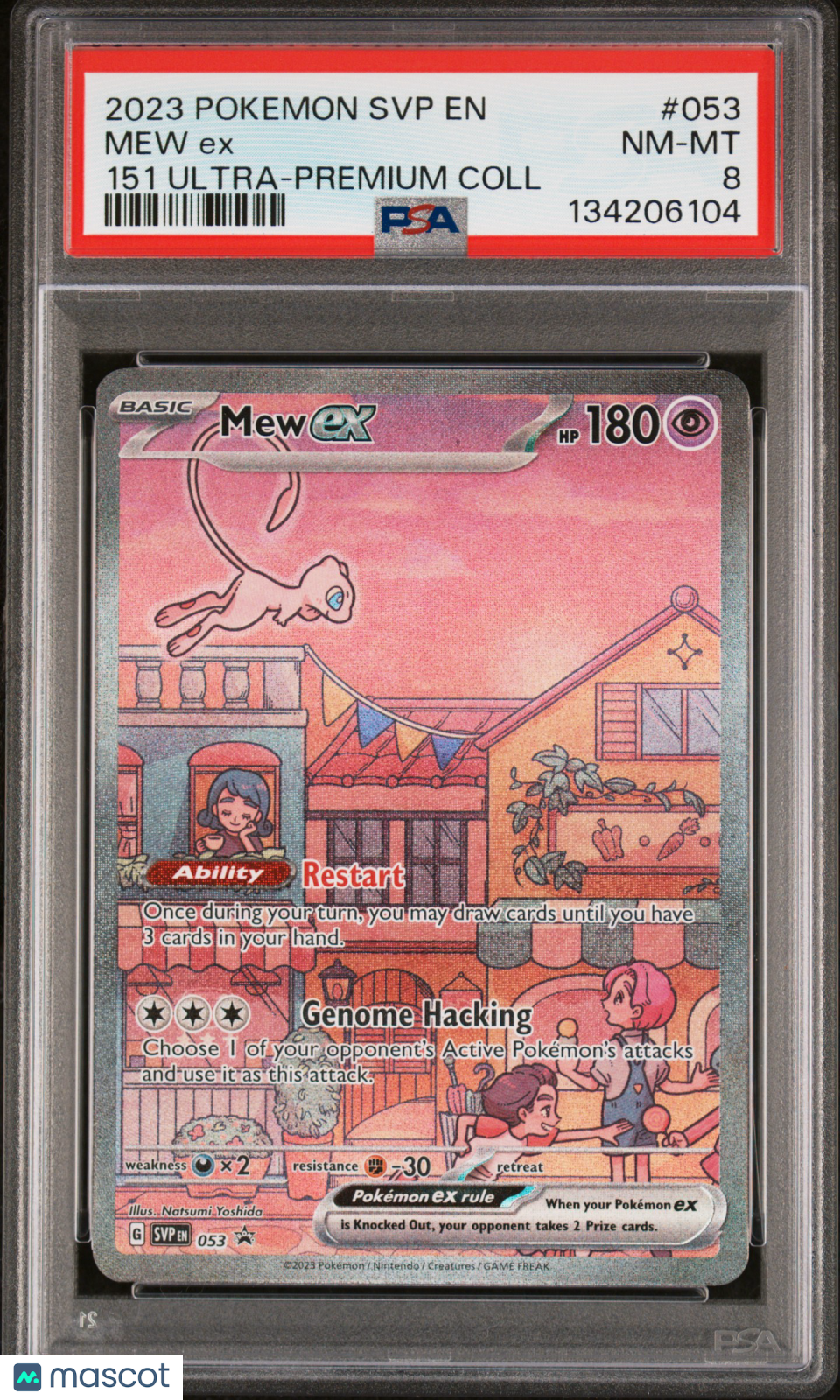 2023 Pokemon SVP EN-SV Black Star Promo Mew EX #053 151 Ultra-Premium Coll PSA 8
