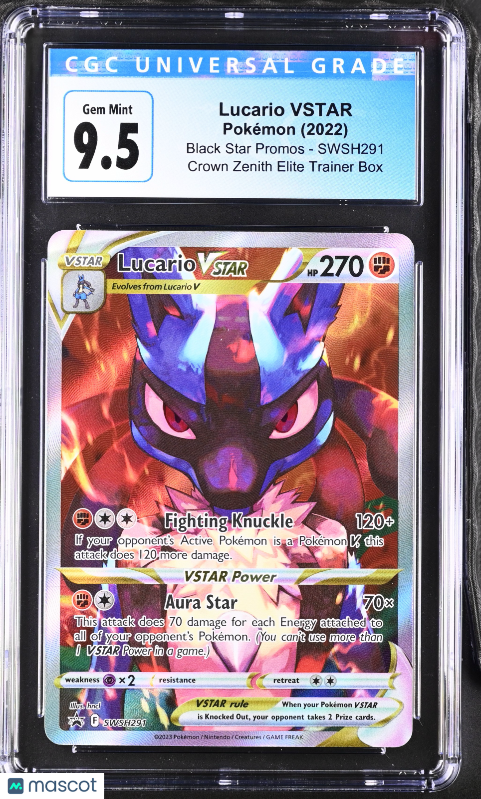 2023 Pokemon Lucario VSTAR #SWSH291 CGC 10