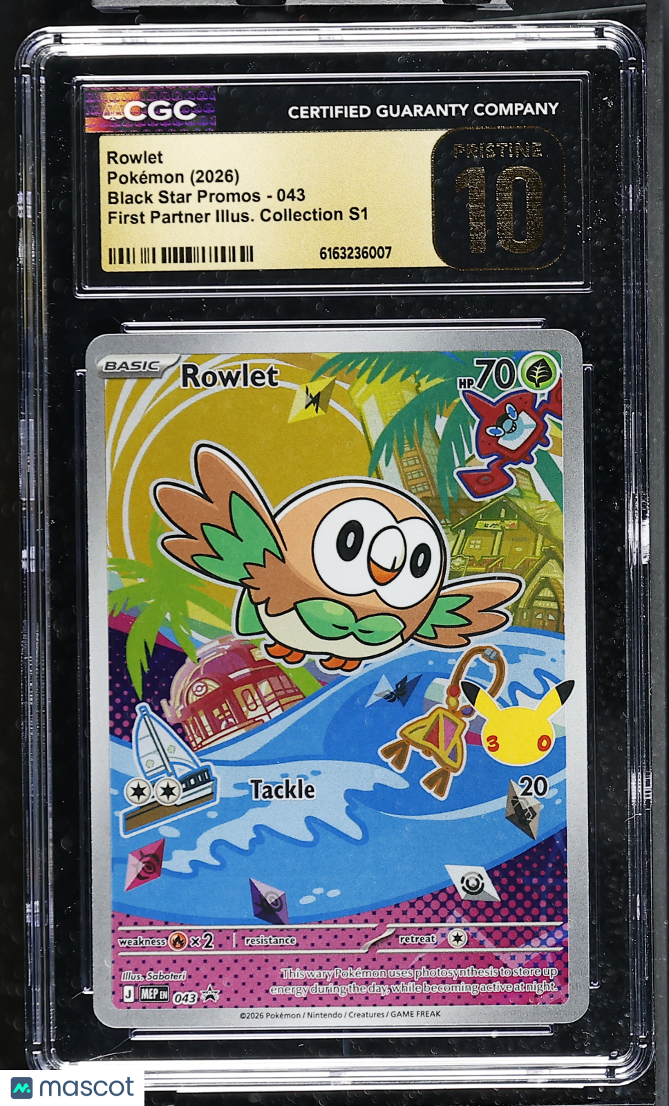 2026 Pokemon Rowlet #043 CGC 10