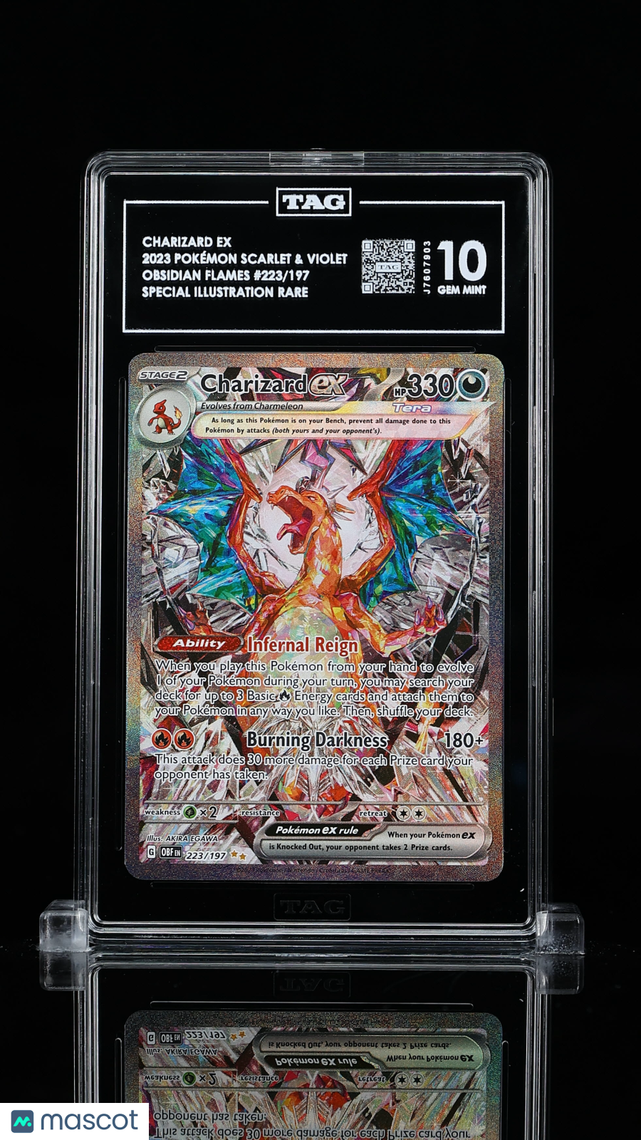 2023 Pokemon Charizard ex #223/197 TAG 10