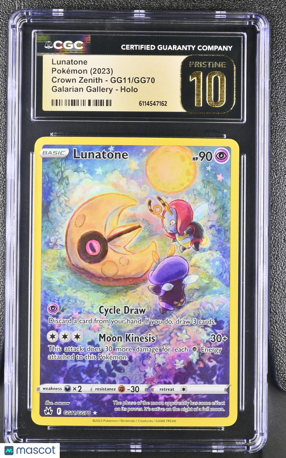 2023 Pokemon Lunatone #GG11/GG70 CGC 10