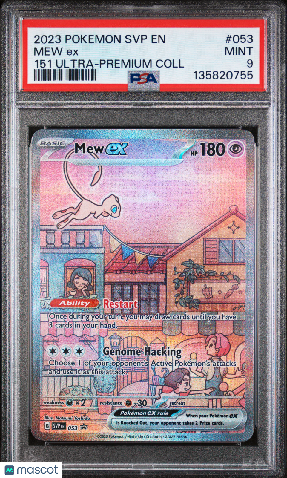 2023 Pokemon SVP EN-SV Black Star Promo Mew EX #053 151 Ultra-Premium Coll PSA 9