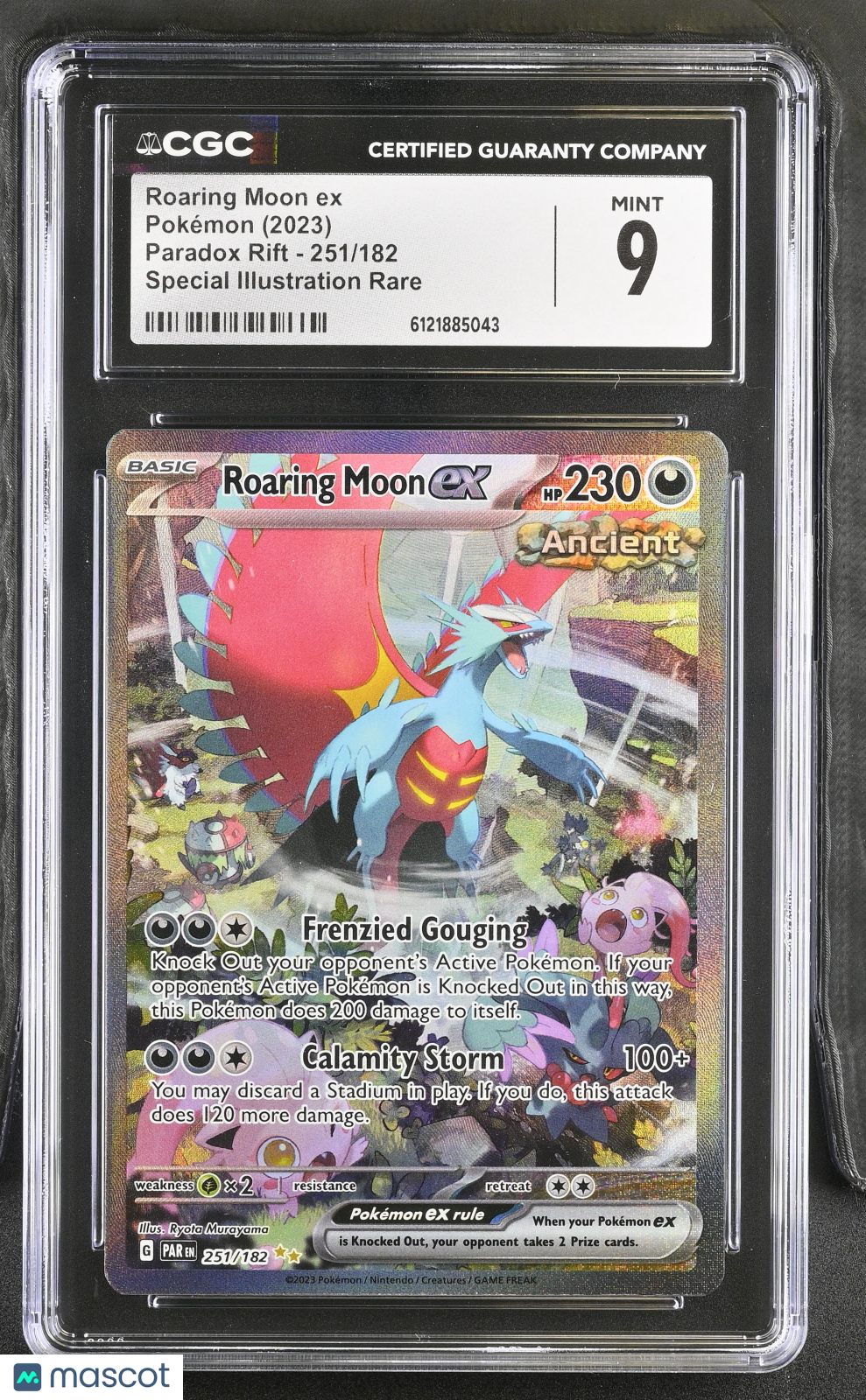 2023 Pokemon Roaring Moon ex #251/182 Special Illustration Rare CGC 9
