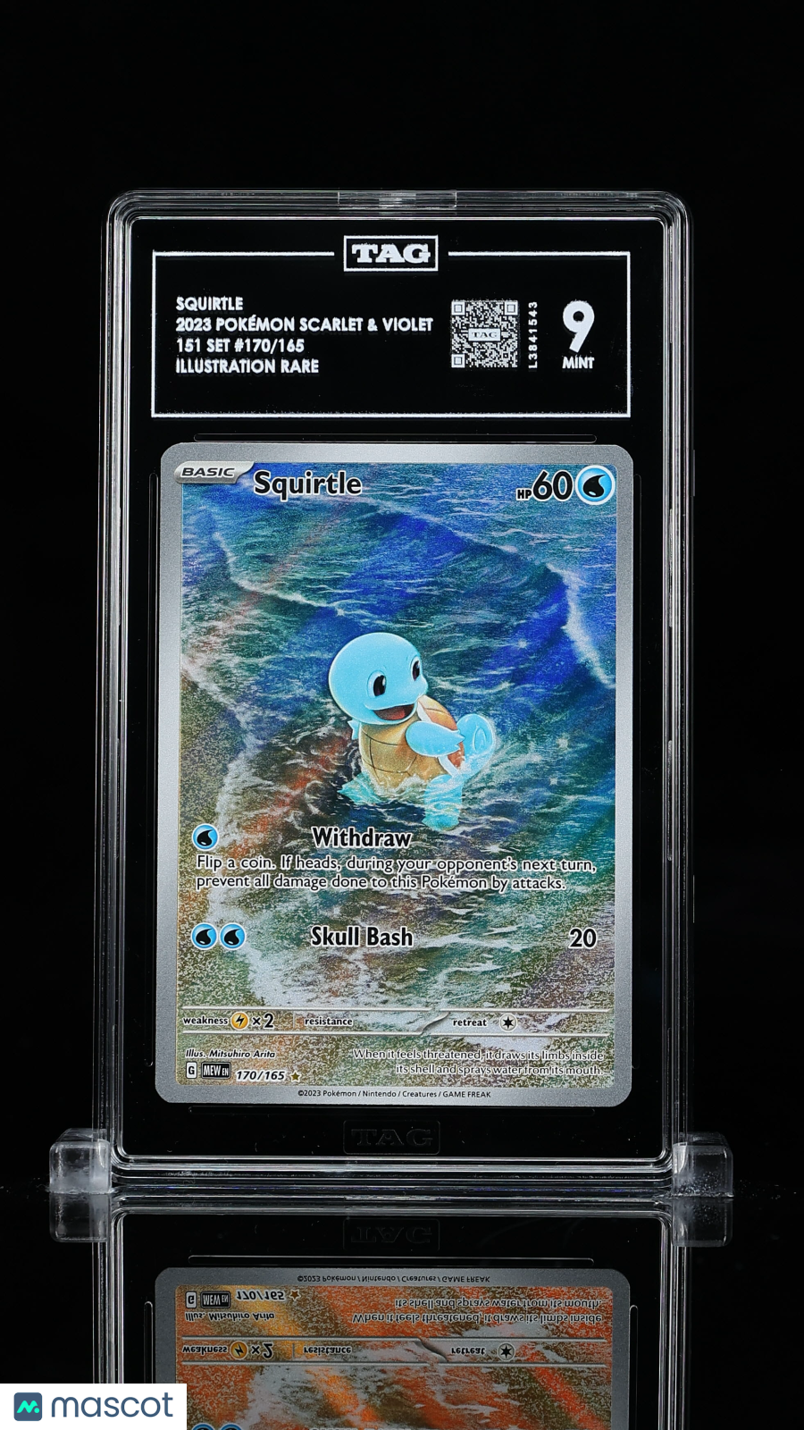 2023 Pokemon Squirtle #170/165 TAG 9