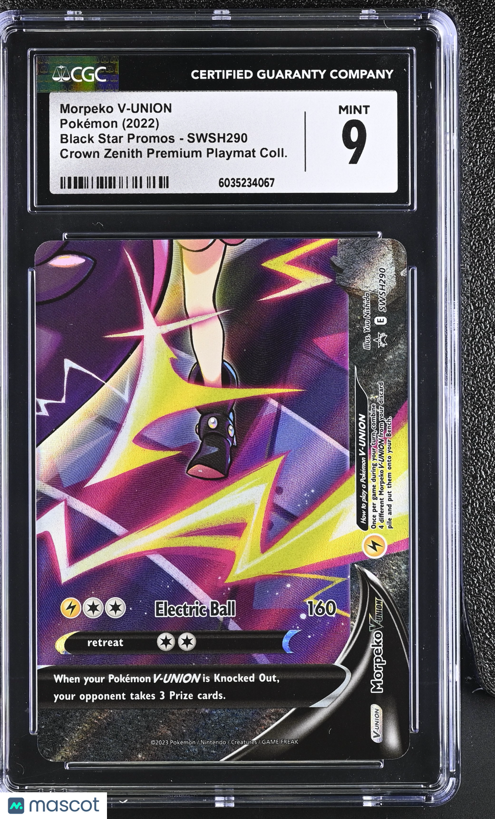 2022 Pokemon Morpeko V-UNION #SWSH290 CGC 9
