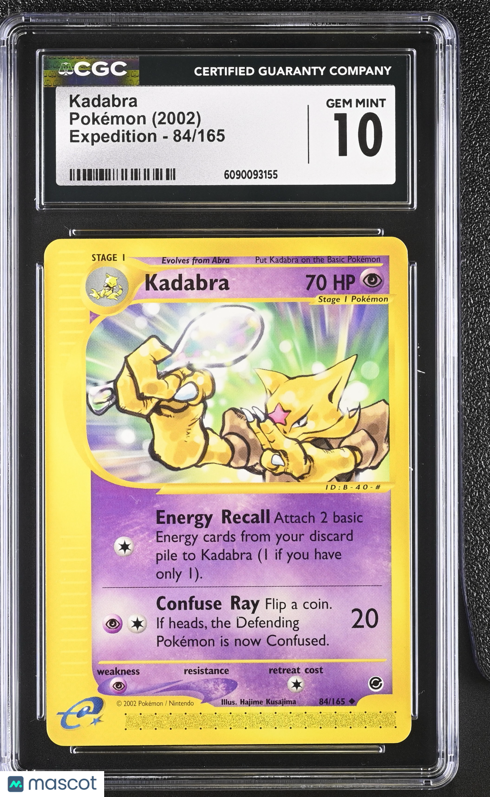 2002 Pokemon Kadabra #84/165 84/165 CGC 10