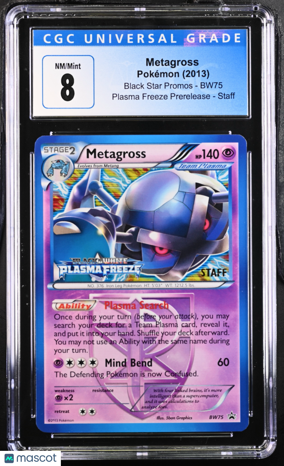 2013 Pokemon Metagross #BW75 CGC 8