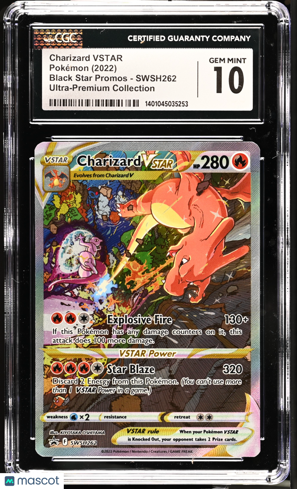 2022 Pokemon Charizard VSTAR #SWSH262 CGC 10