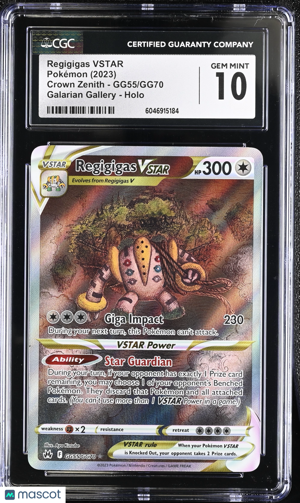 2023 Pokemon Regigigas VSTAR #GG55/GG70 CGC 10