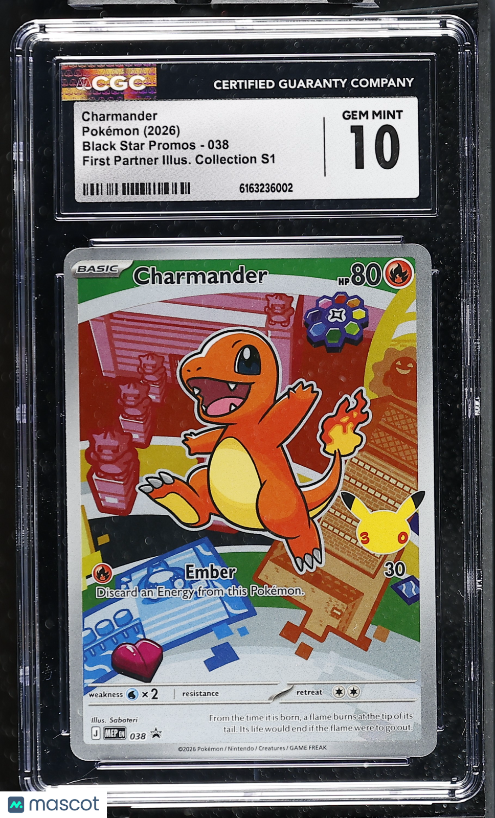 2026 Pokemon Charmander #038 CGC 10