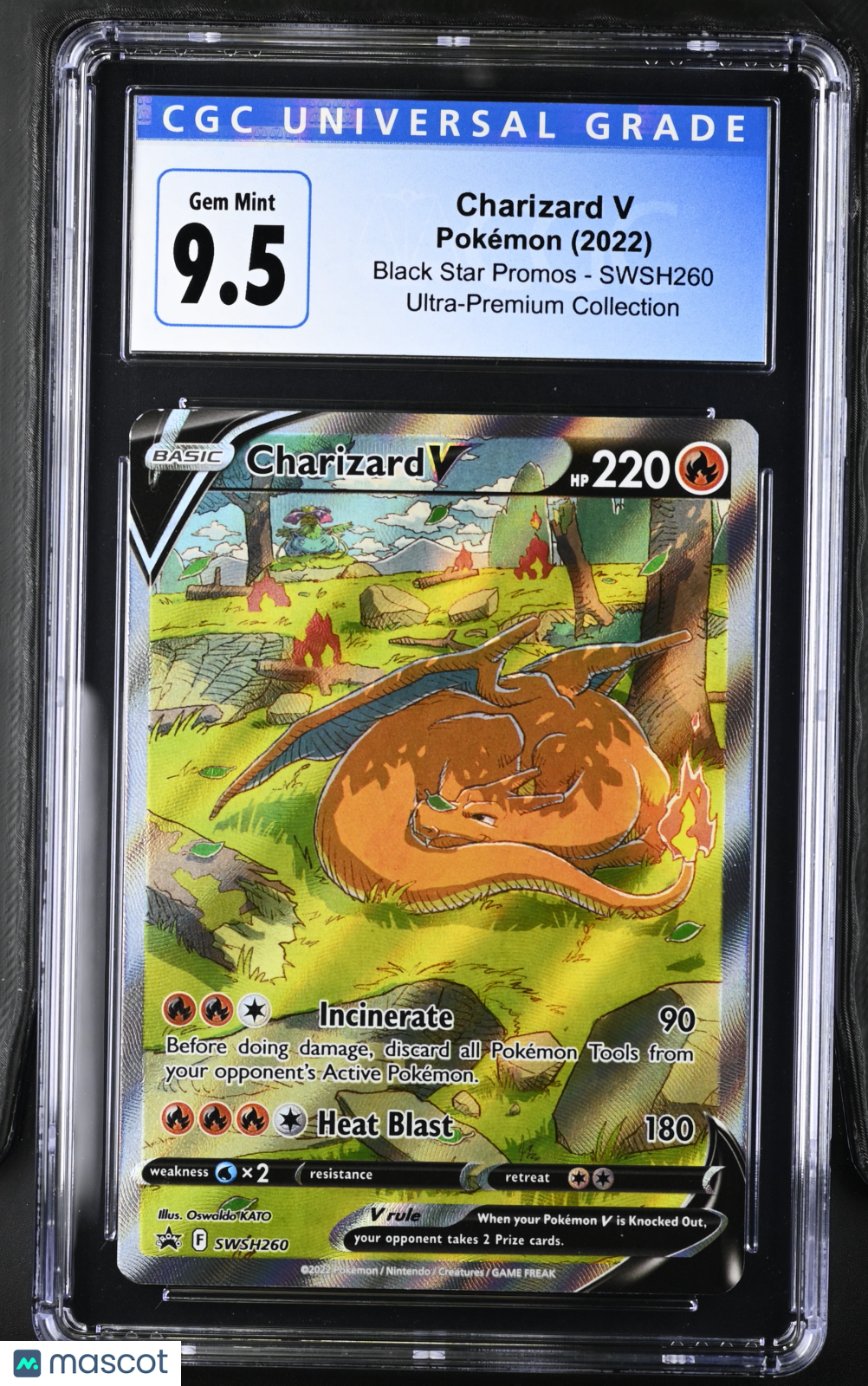 2022 Pokemon Charizard V #SWSH260 CGC 10