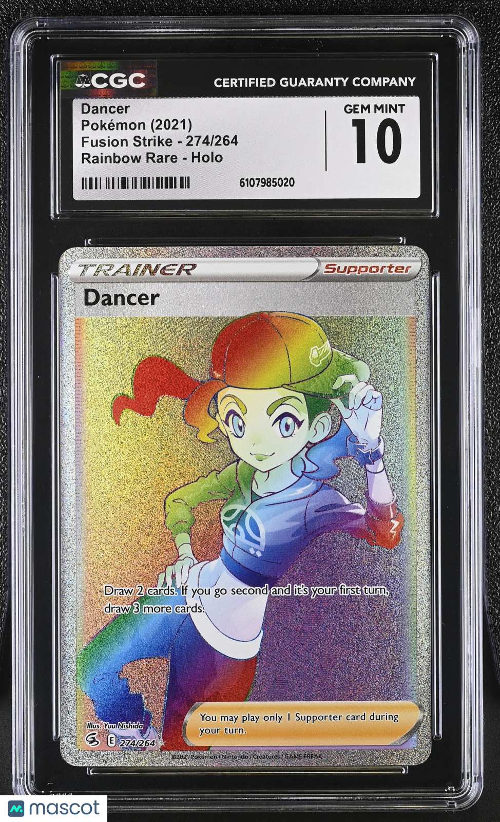 2021 Pokemon Dancer #274/264 Rainbow Rare CGC 10