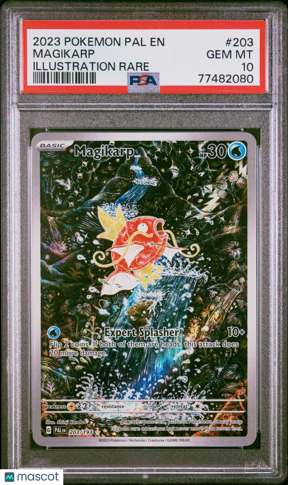 2023 Pokemon Pal EN-Paldea Evolved Magikarp #203 Illustration Rare PSA 10