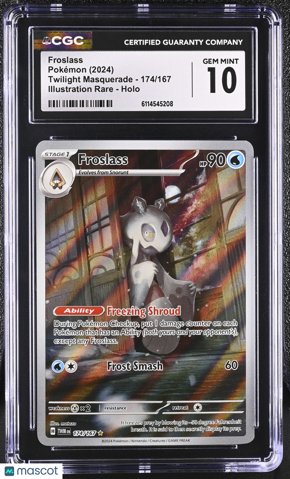 2024 Pokemon Froslass #174/167 Illustration Rare CGC 10