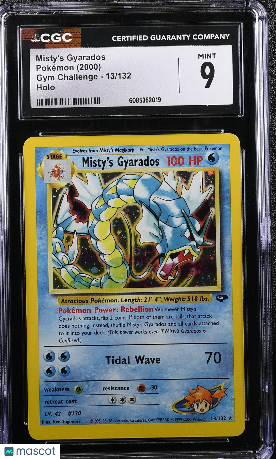 2000 Pokemon Misty's Gyarados #13/132 CGC 9