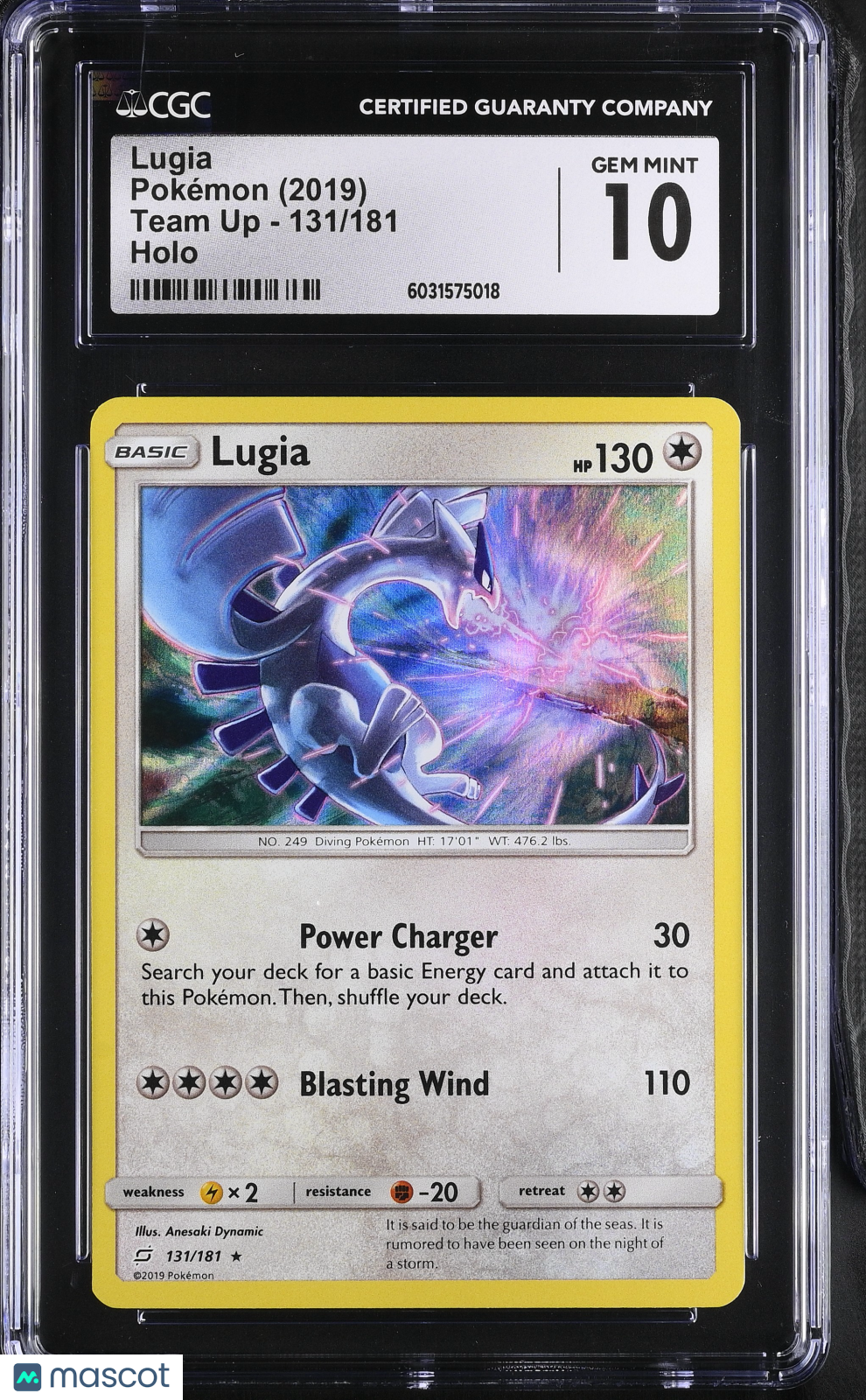 2019 Pokemon Lugia #131/181 CGC 10