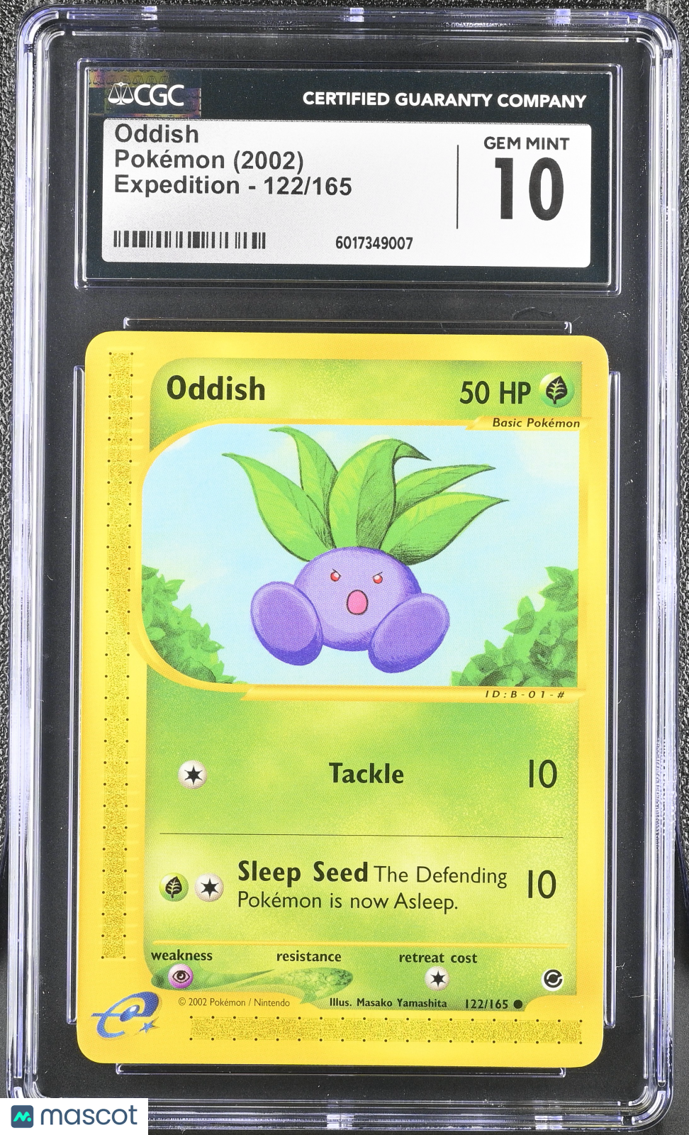 2002 Pokemon Oddish #122/165 122/165 CGC 10