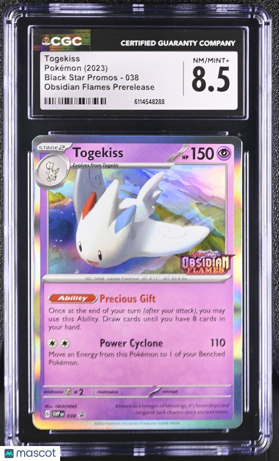 2023 Pokemon Togekiss #038 CGC 8.5