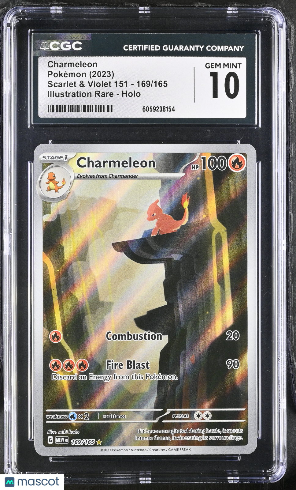 2023 Pokemon Charmeleon #169/165 Illustration Rare CGC 10