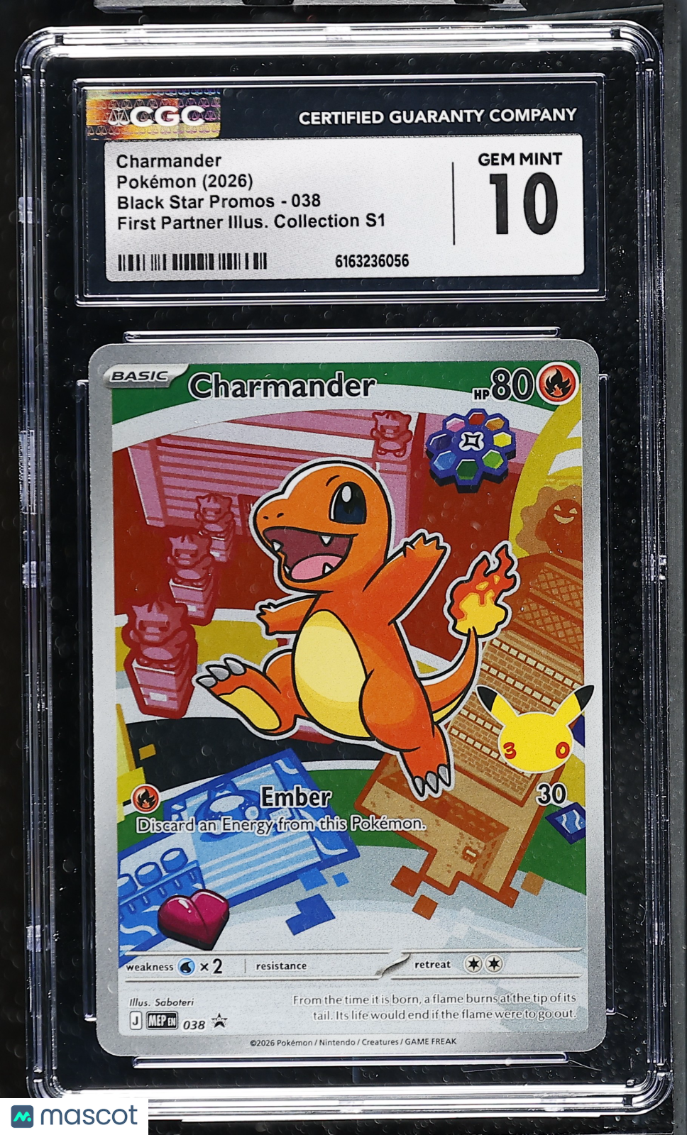 2026 Pokemon Charmander #038 CGC 10