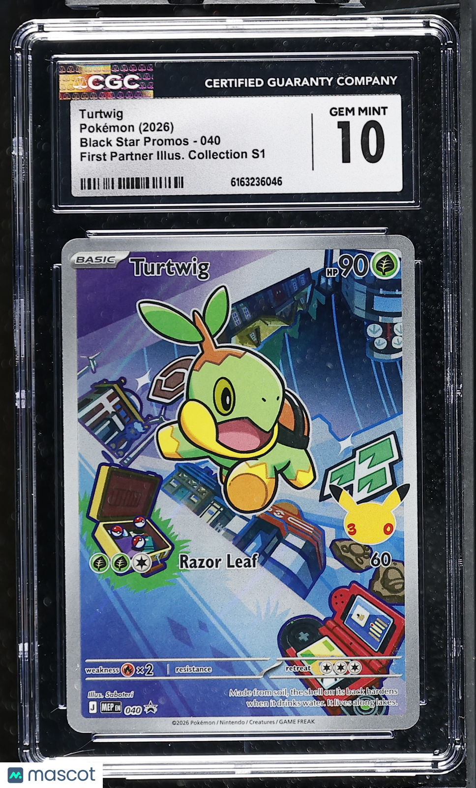 2026 Pokemon Turtwig #040 CGC 10