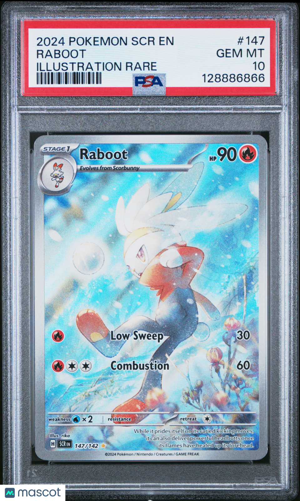 2024 Pokemon SCR EN-Stellar Crown Raboot #147 Illustration Rare PSA 10